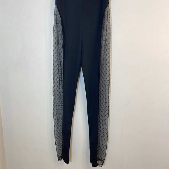 NWT. Blogger’s Favorite Katch Me Large Darla Black Spot Mesh Keyhole Jumpsuit. - Picture 15 of 16